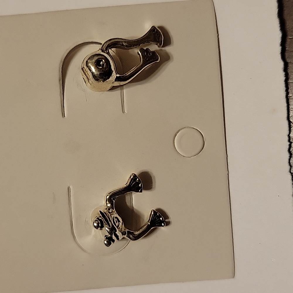Frog earrings